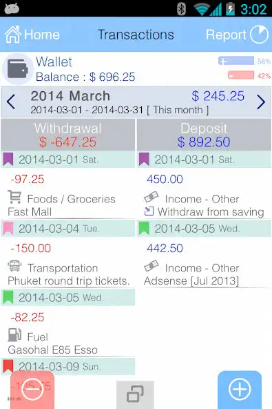 Play EvoWallet - Money Tracker [Premium] as an online game EvoWallet - Money Tracker [Premium] with UptoPlay